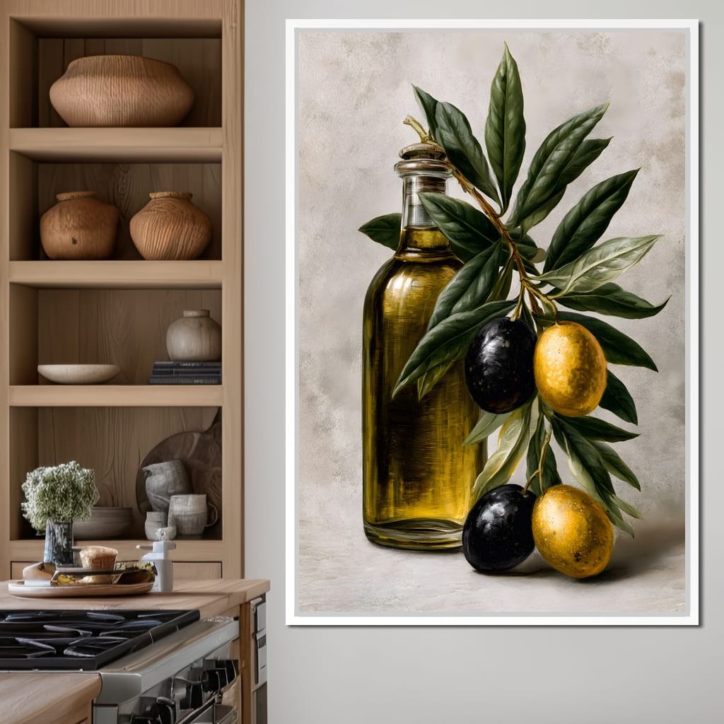 Harvest From The Mediterranean Grove Canvas Wall Art