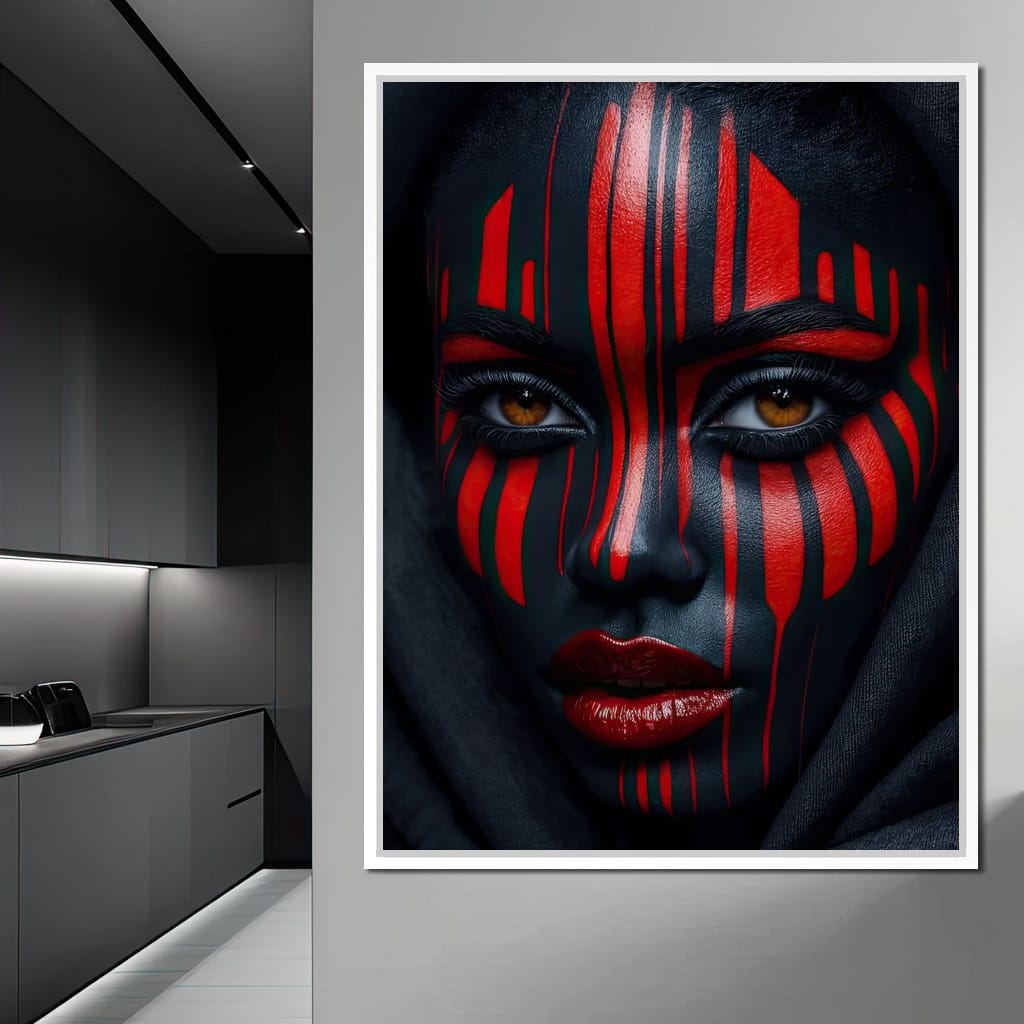 Scarlet Ritual Canvas Wall Art
