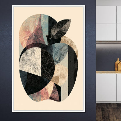 Geometric Harvest Of Forgotten Apple Canvas Wall Art