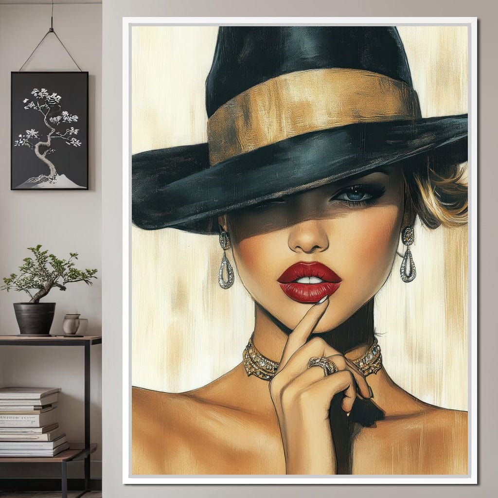 Timeless Allure Portrait Muse Canvas Wall Art
