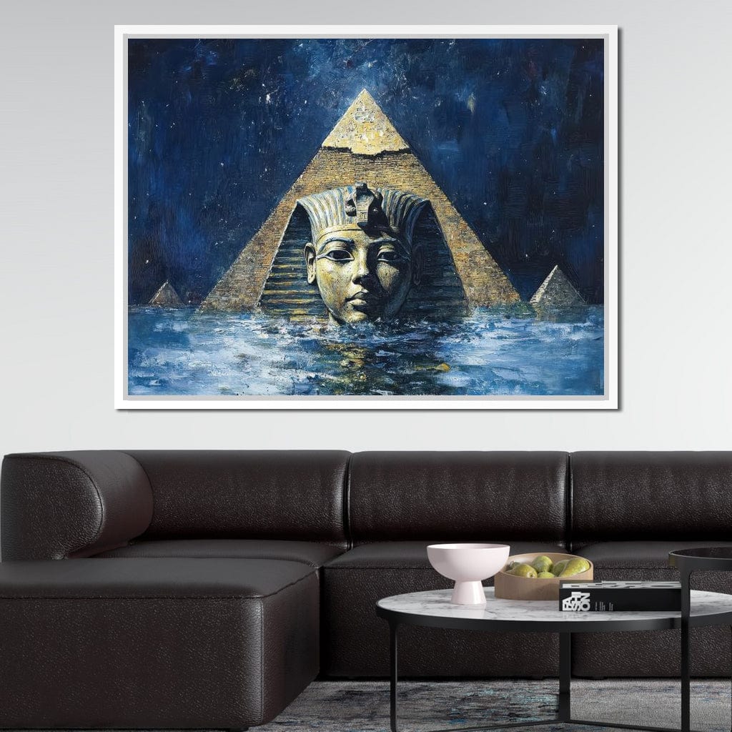 Pharaoh's Timeless Reflection Canvas Wall Art