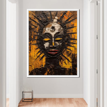 Tribal Mask 03 Canvas Wall Art