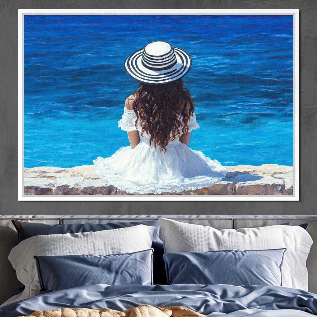 Seaside Solitude Dreams Canvas Wall Art