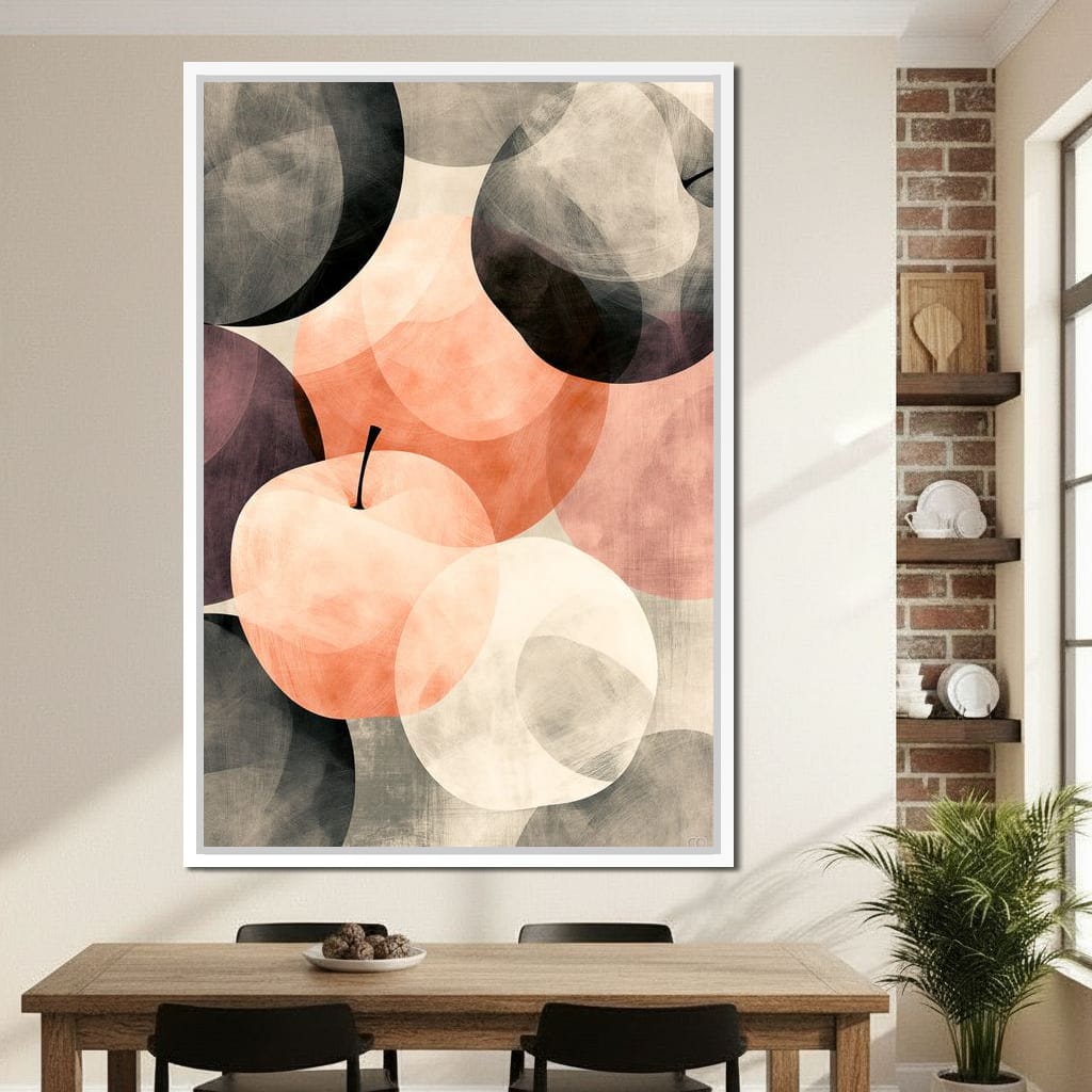 Orchard Shadows at Golden Hour Canvas Wall Art