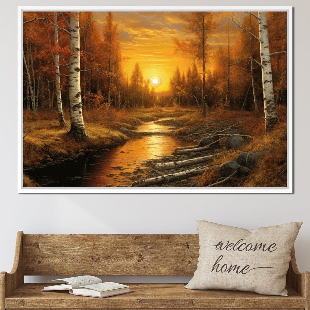 Silver Birch Forest Canvas Wall Art