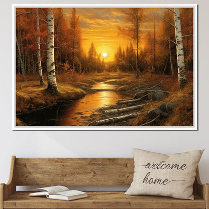 Silver Birch Forest Canvas Wall Art