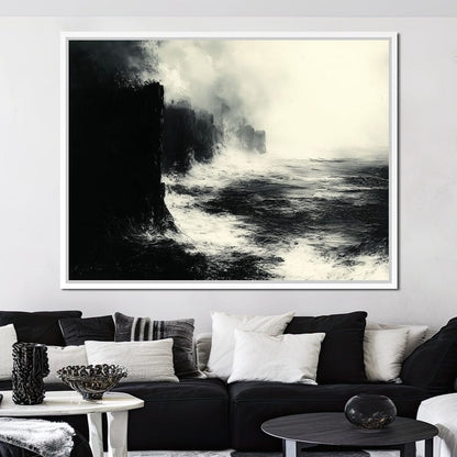 Black Shores Canvas Wall Art