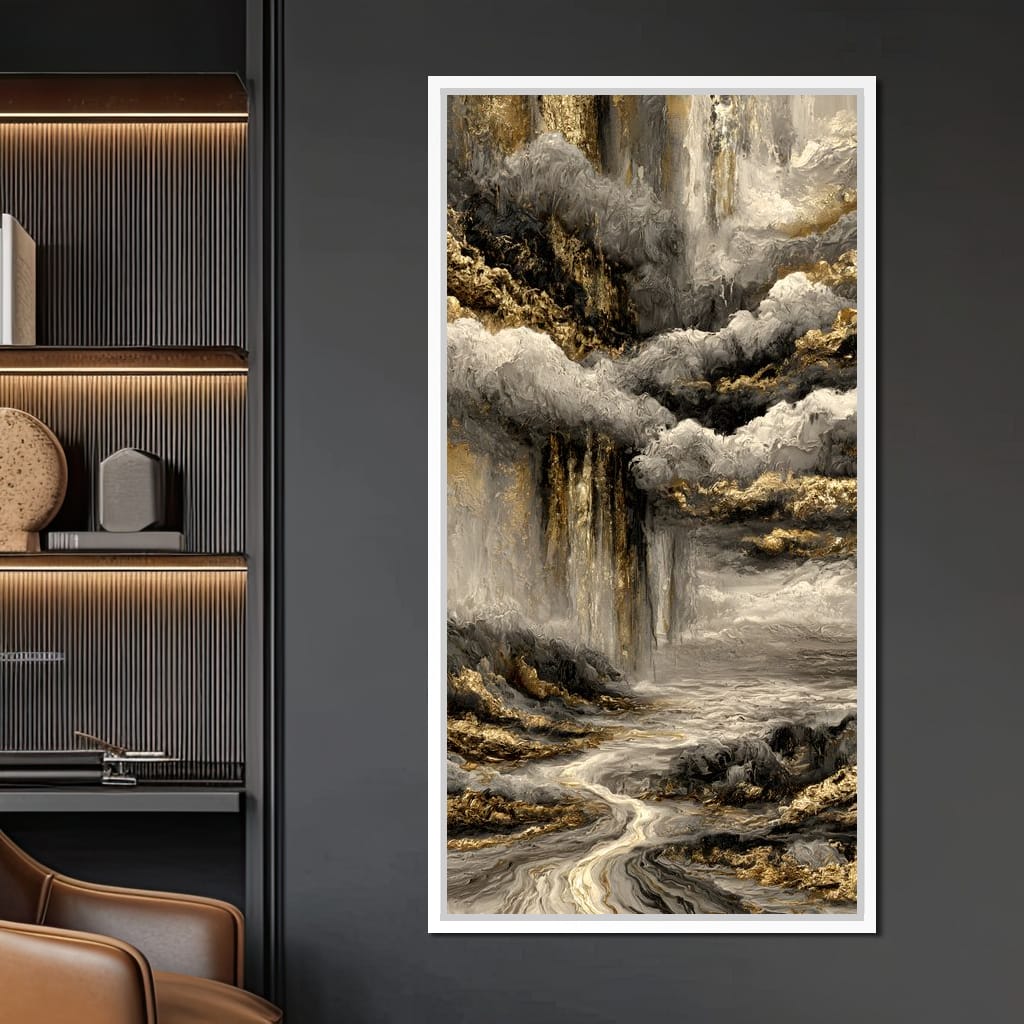 Gilded Rivers Of Lost Time Canvas Wall Art