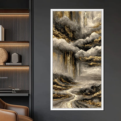 Gilded Rivers Of Lost Time Canvas Wall Art