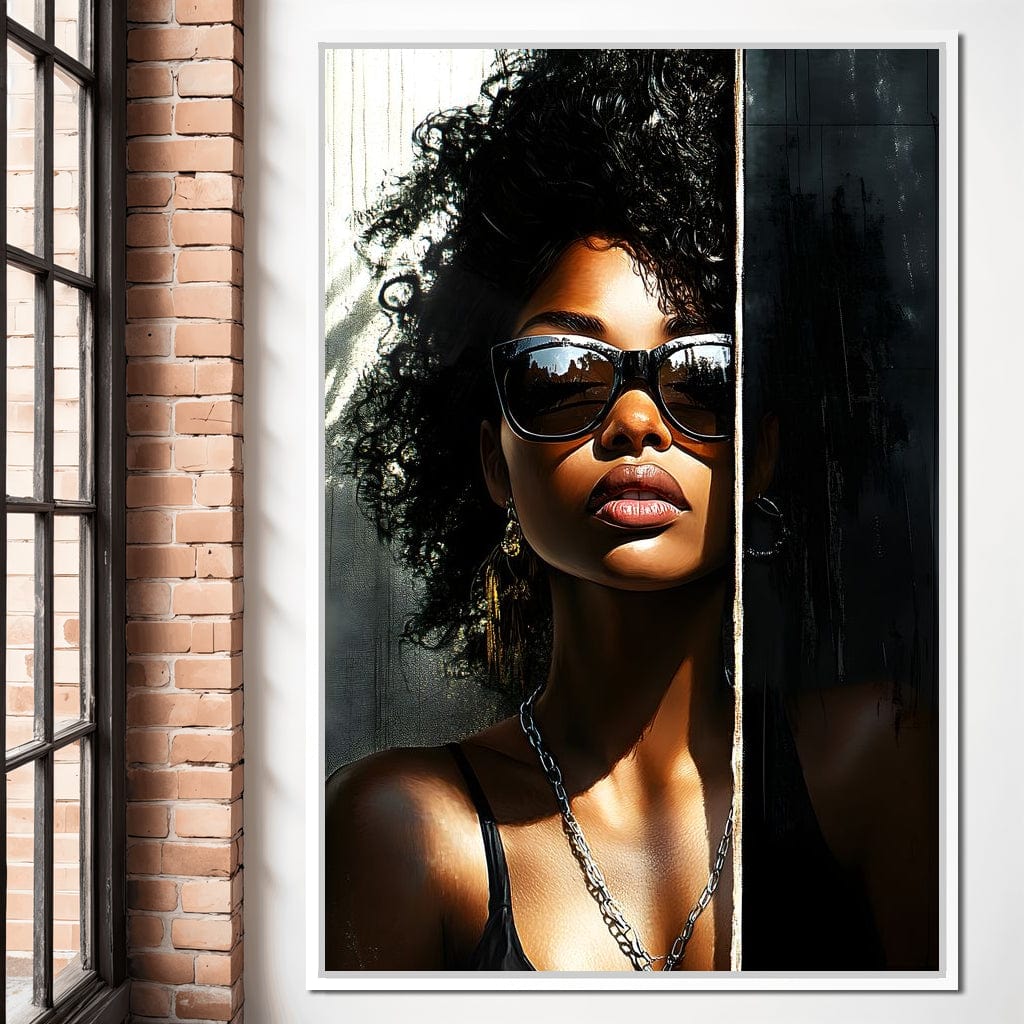 Sunlit Shadows Essence Canvas Wall Art