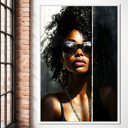 Sunlit Shadows Essence Canvas Wall Art