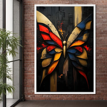 Butterfly Radiance Symphony Canvas Wall Art