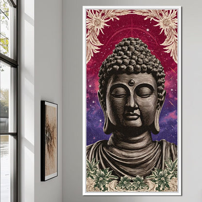 Celestial Buddha Tranquil Flow Canvas Wall Art