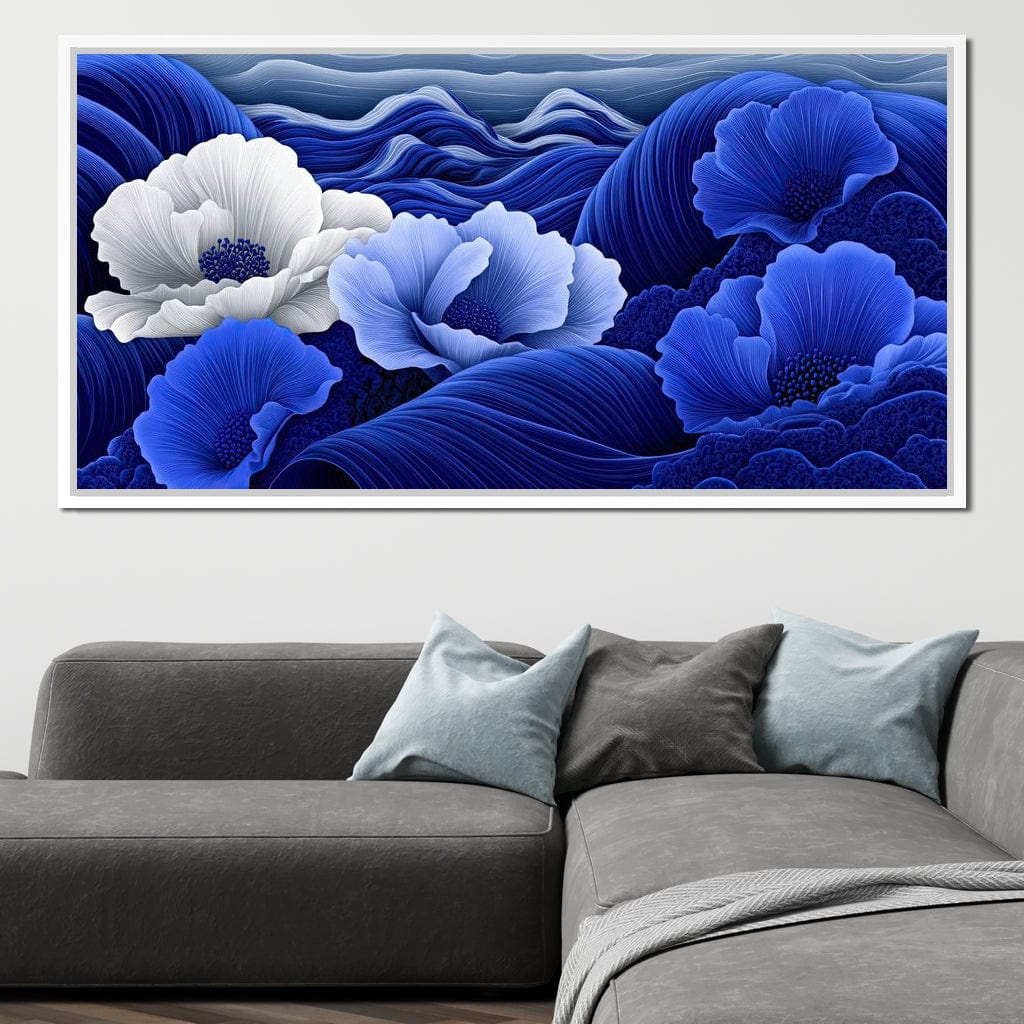 Blossoms by the Azure Seal Canvas Wall Art