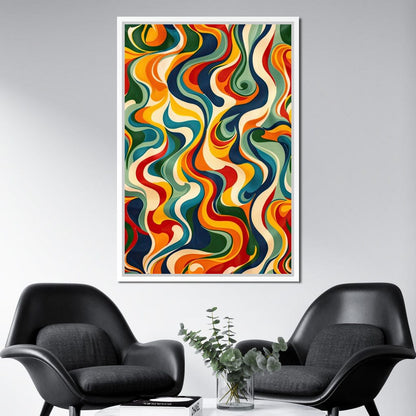 Vibrant Harmony Flow Canvas Wall Art