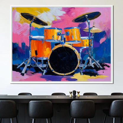 Rhythm of Vibrant Beats Canvas Wall Art