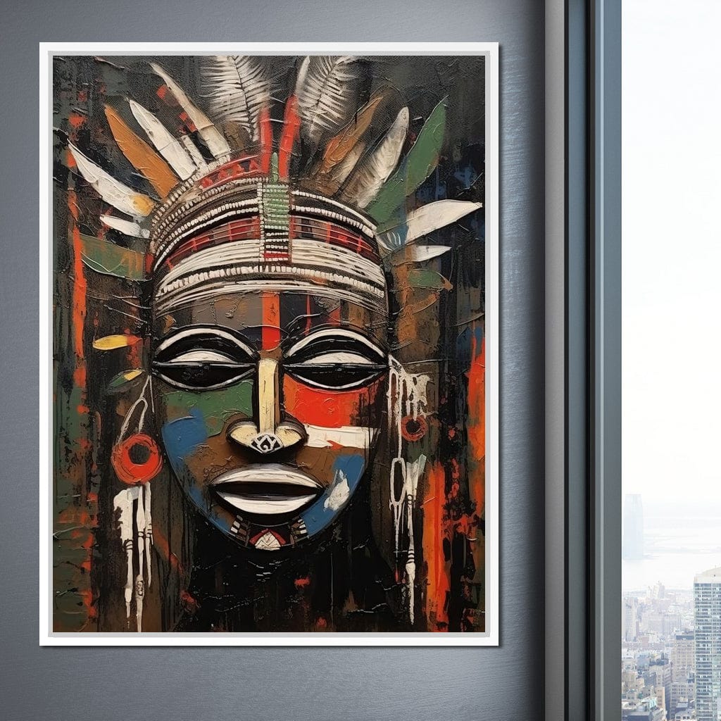 Tribal Mask 14 Canvas Wall Art
