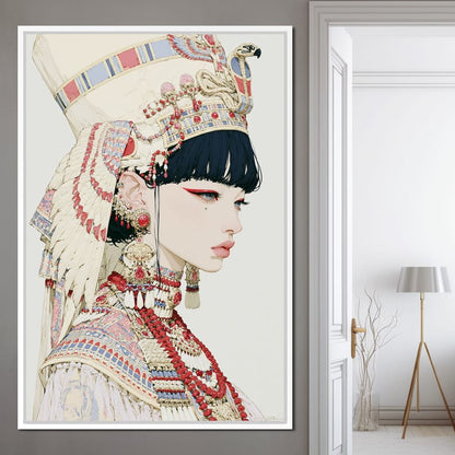 Ancient Egyptian Bride Canvas Wall Art