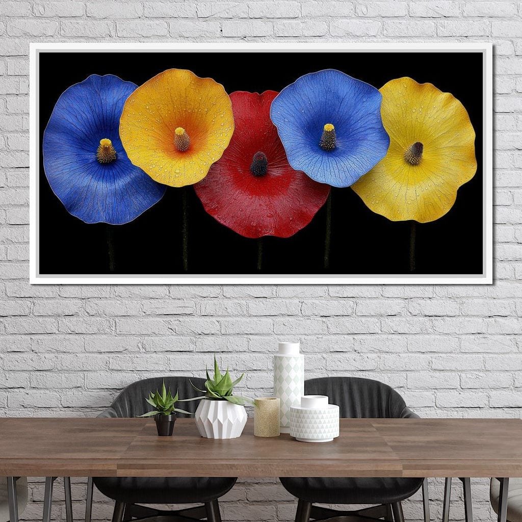 Petal Prism Canvas Wall Art