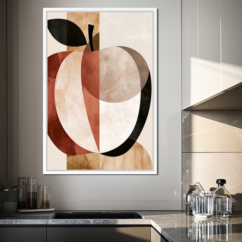 Geometric Study of Harvest Fruit Canvas Wall Art