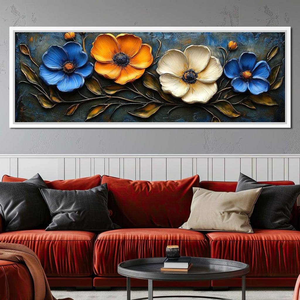 Floral Symphony of Vibrant Colors Canvas Wall Art