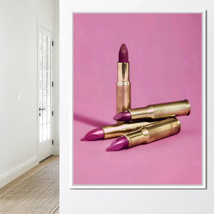 Lipstick Bullet Canvas Wall Art