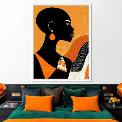 Bold in Amber Canvas Wall Art