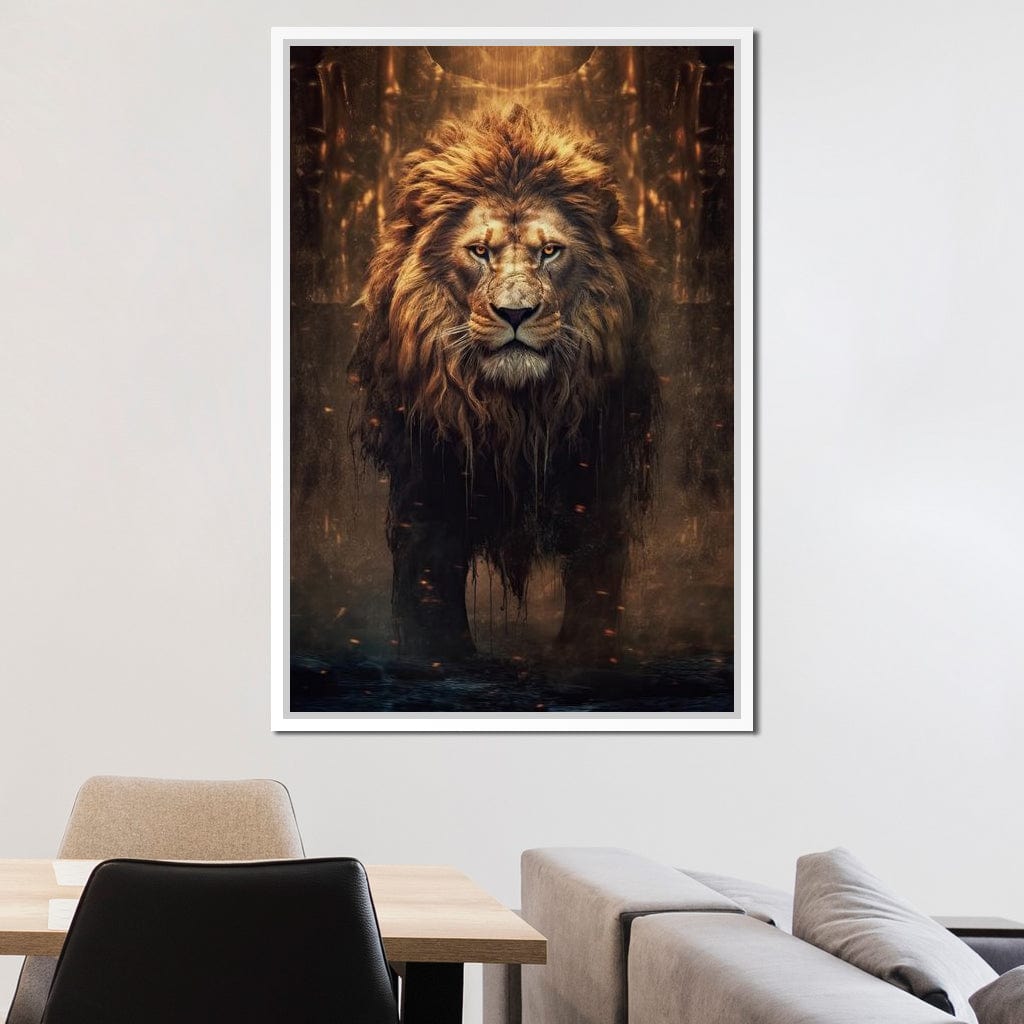 Lion of the Lord's Throne Canvas Wall Art
