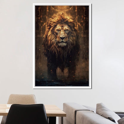 Lion of the Lord's Throne Canvas Wall Art