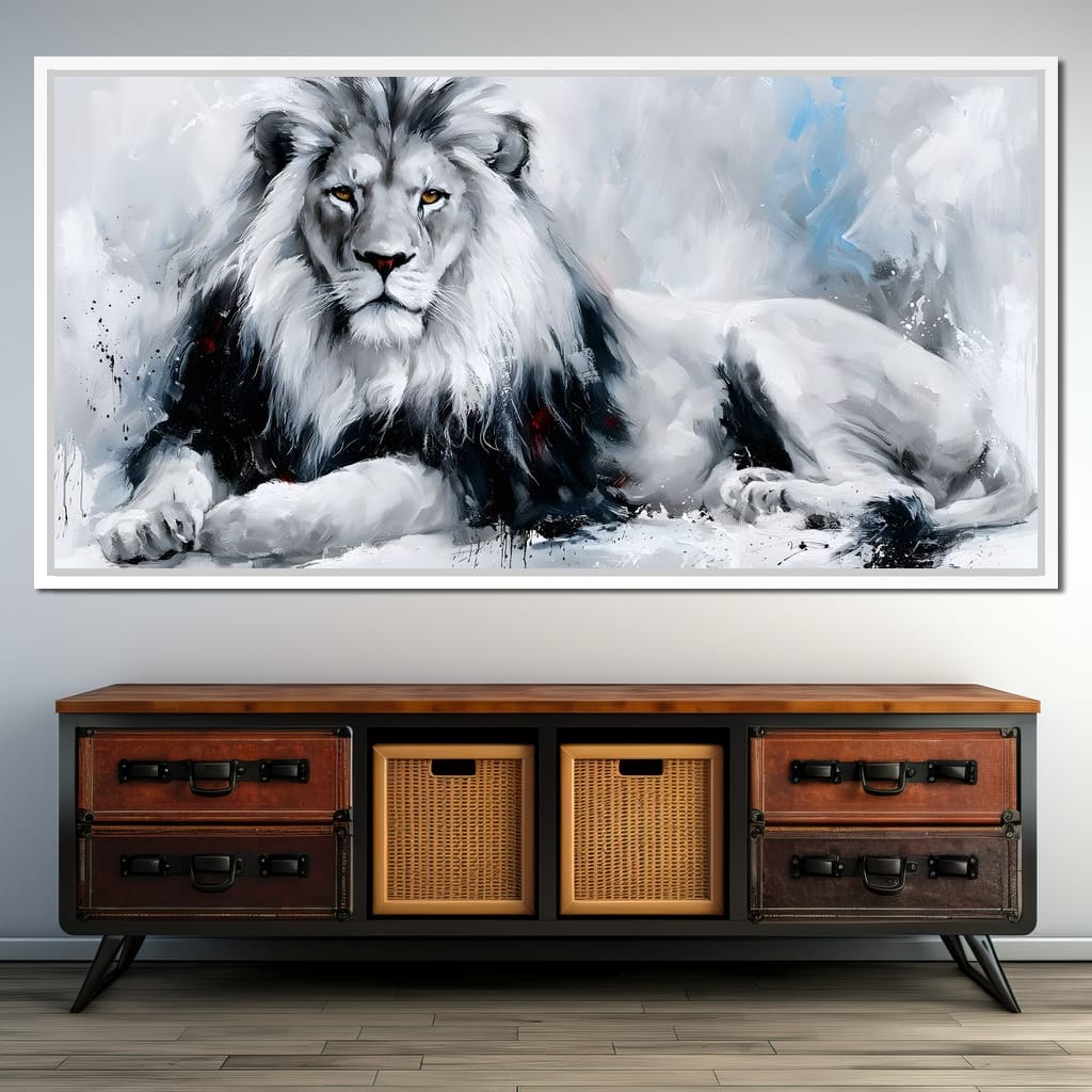 Monarch of the Frozen Plains Canvas Wall Art