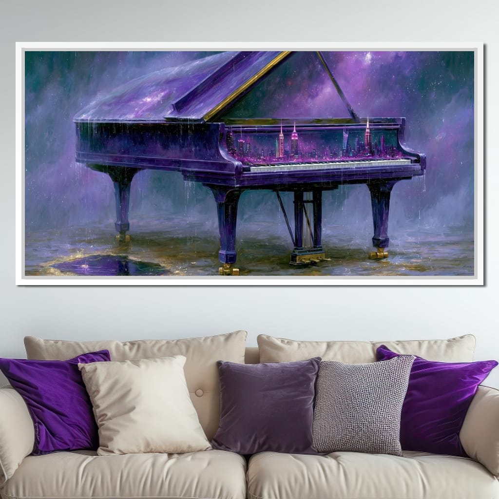 Midnight Sonata For A Glass Galaxy Canvas Wall Art