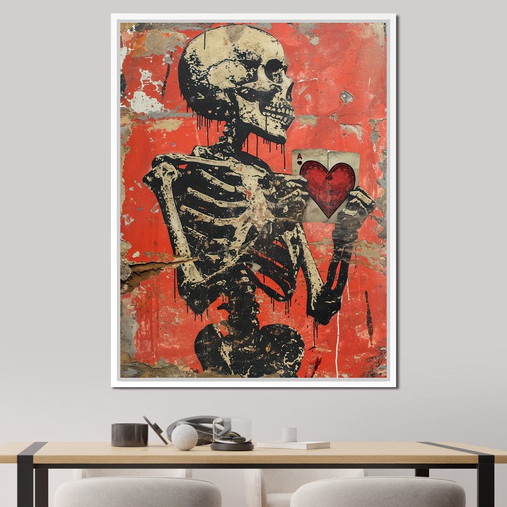 Romantic Skeleton 8 Canvas Wall Art