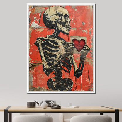 Romantic Skeleton 8 Canvas Wall Art