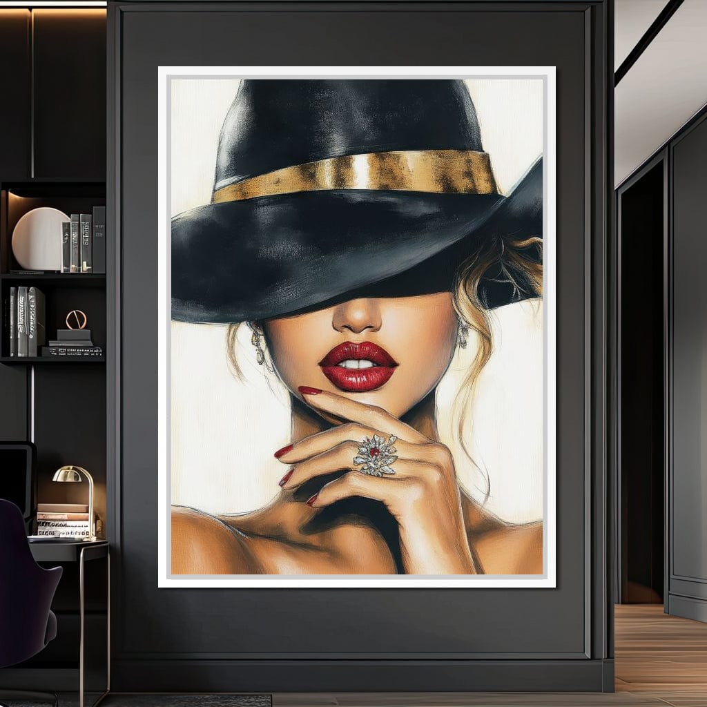 Midnight Allure Elegance Canvas Wall Art