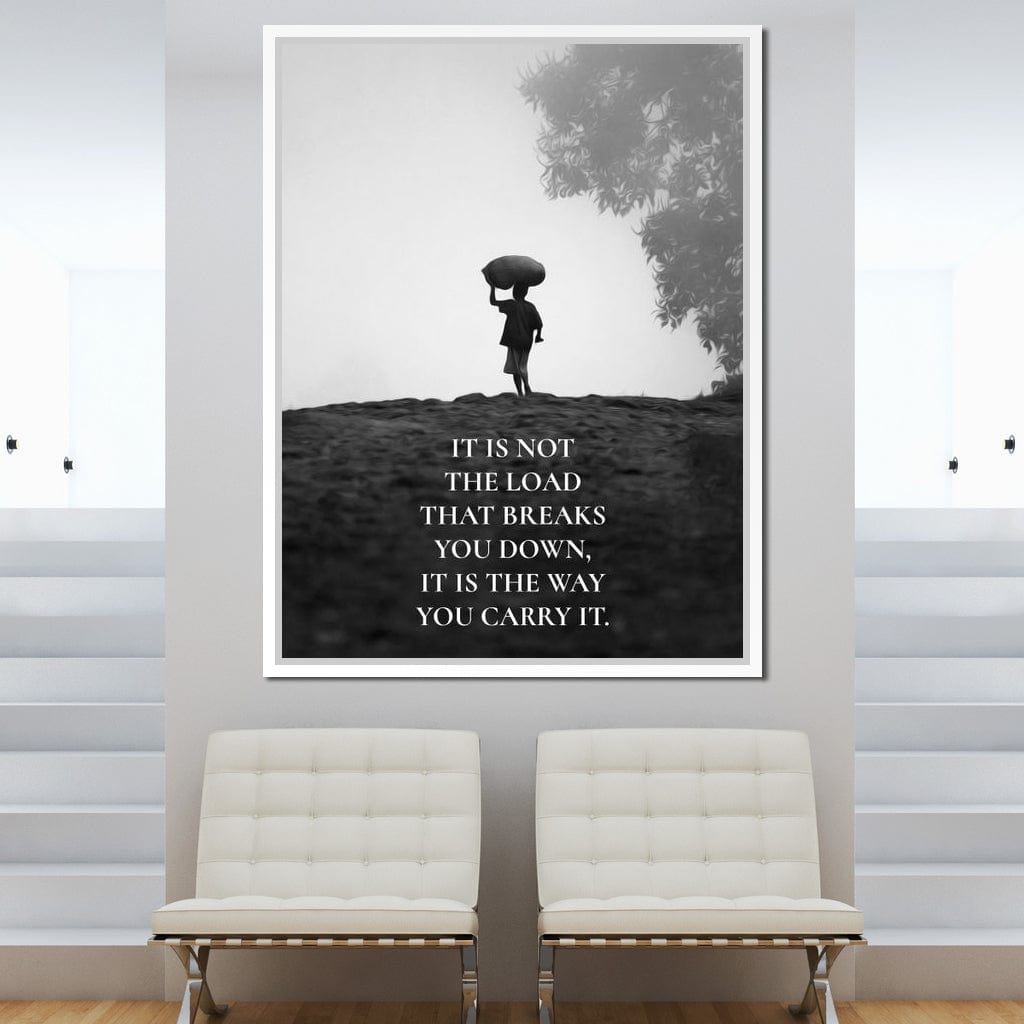 Carry The Load Wisely Canvas Wall Art