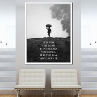 Carry The Load Wisely Canvas Wall Art