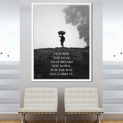 Carry The Load Wisely Canvas Wall Art
