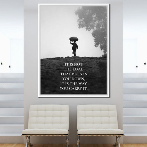 Carry The Load Wisely Canvas Wall Art