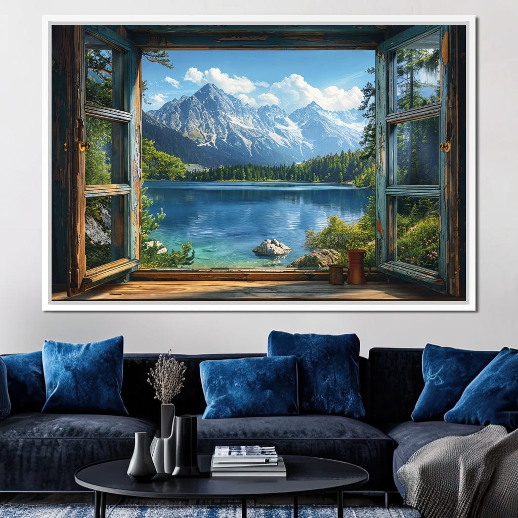 Alpine Serenity Vista Canvas Wall Art