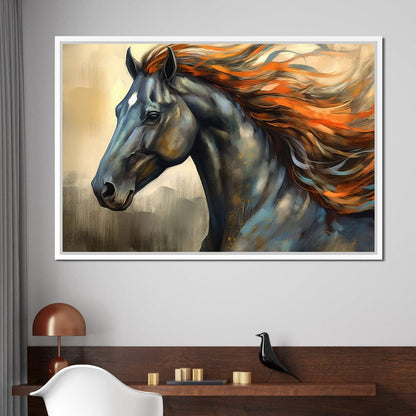 Equestrian Grace Canvas Wall Art