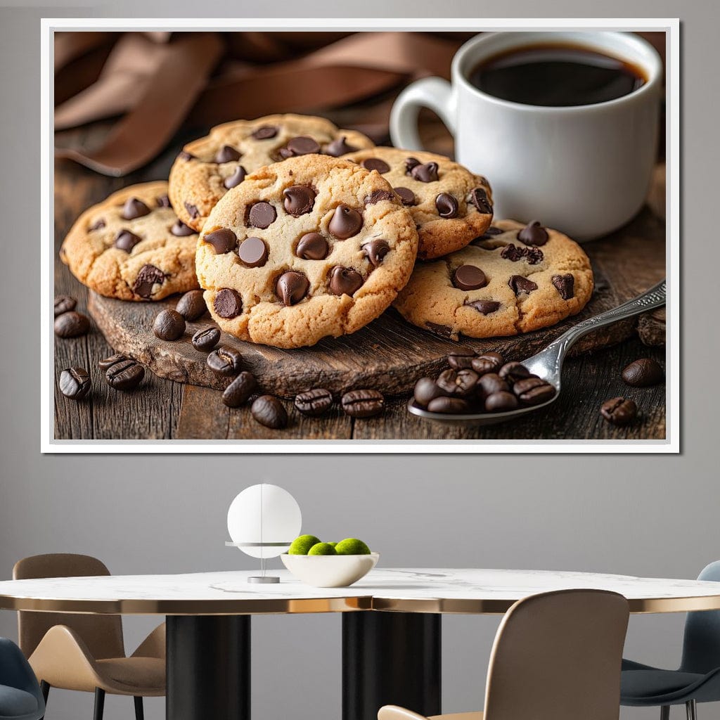 Cookies and Coffee Delight Canvas Wall Art