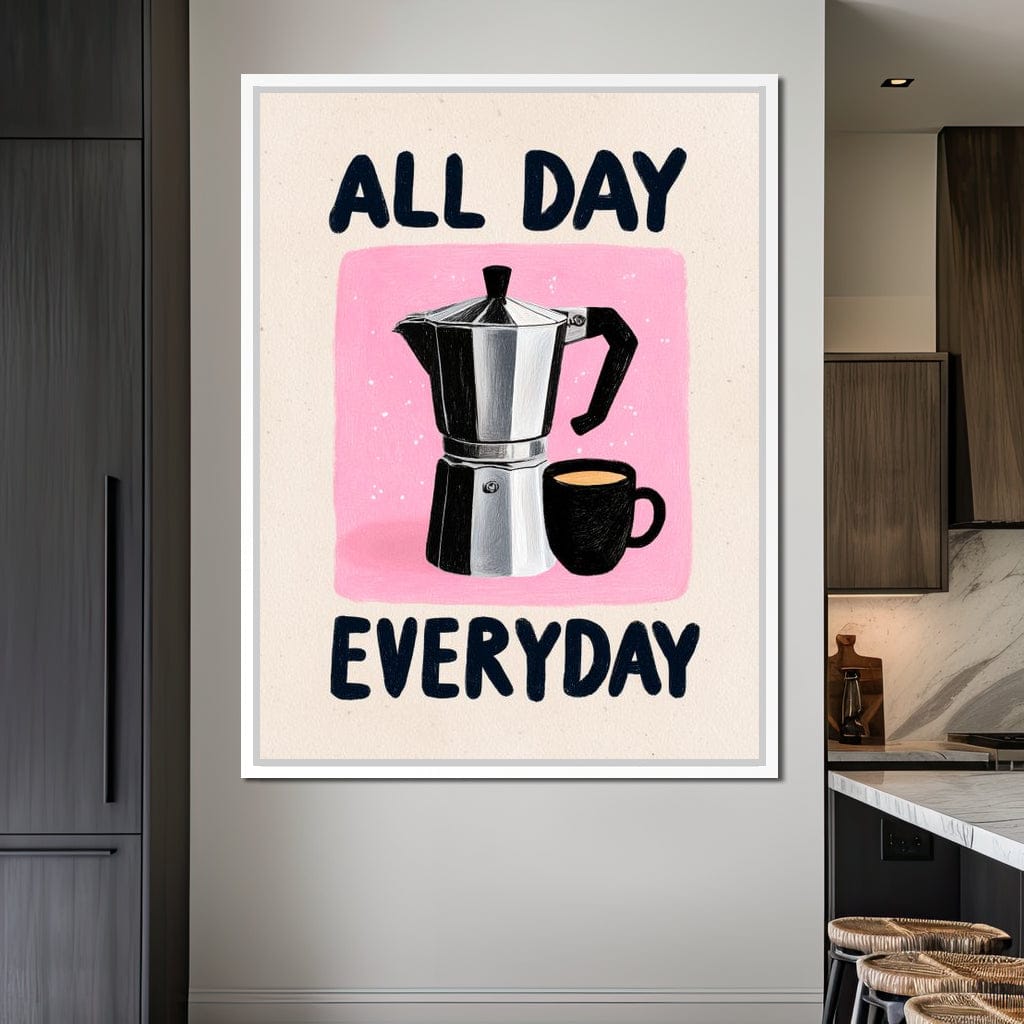 All Day Coffee Ritual Canvas Wall Art