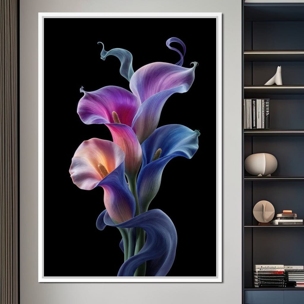 Floral Spirits of the Night Canvas Wall Art