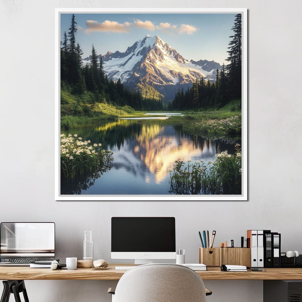 Mountaintop Reflections Canvas Wall Art