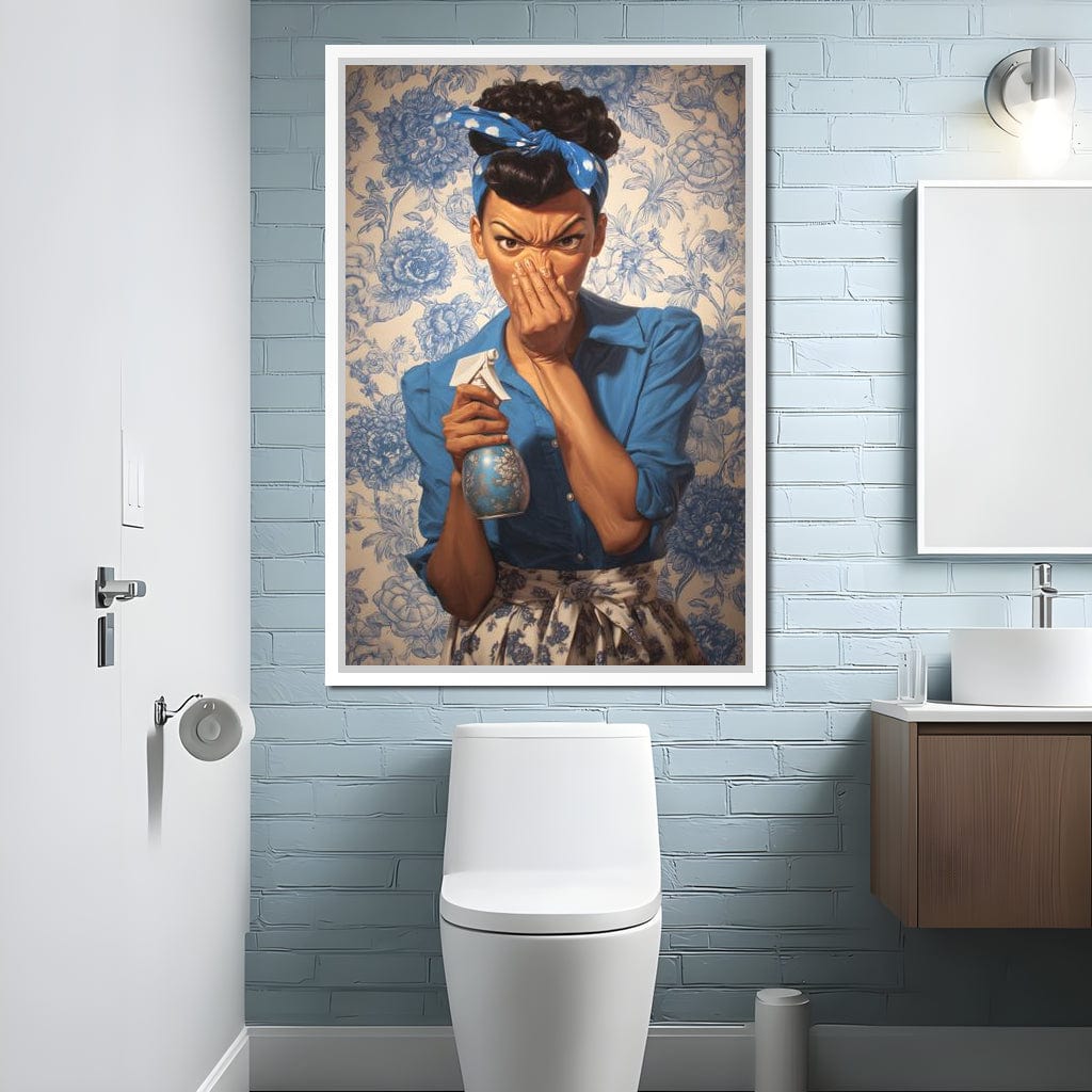 Bathroom Spray Clean Canvas Wall Art