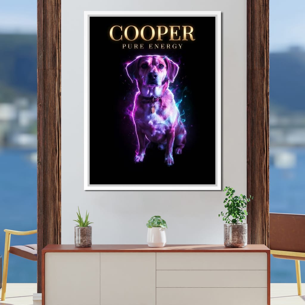 The Neon Pet Canvas Wall Art