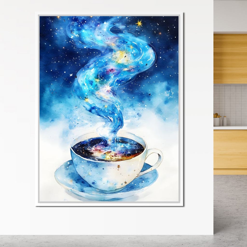 Celestial Coffee of Dreams Canvas Wall Art