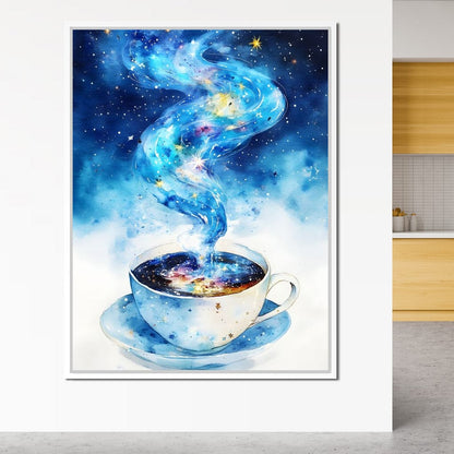 Celestial Coffee of Dreams Canvas Wall Art