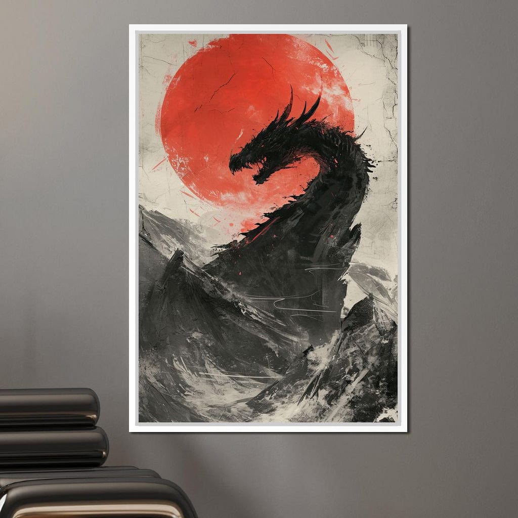 Sunrise Dragon Sovereignty Canvas Wall Art