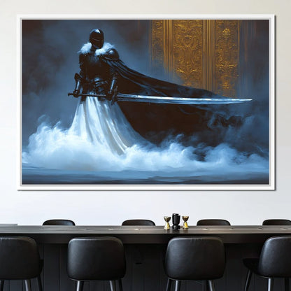 Majestic Shadowed Sentinel Canvas Wall Art